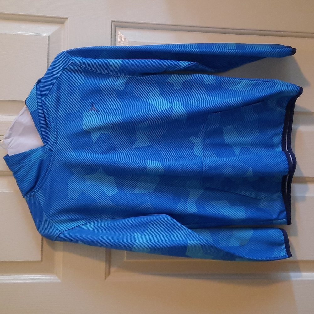 Old Navy Blue Patterned Hoodie. Youth Large.